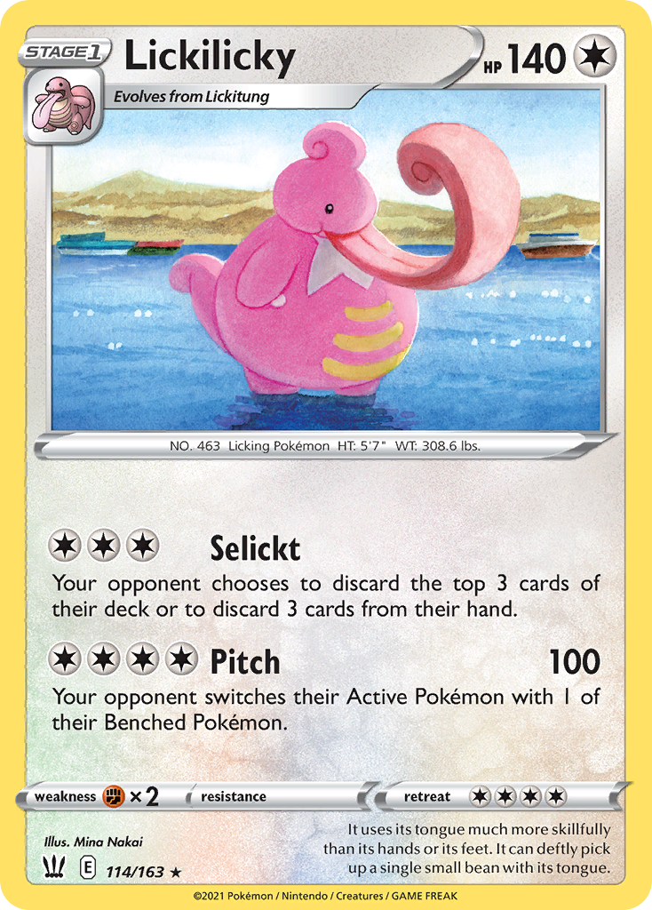 Lickilicky 114/163 Battle Styles