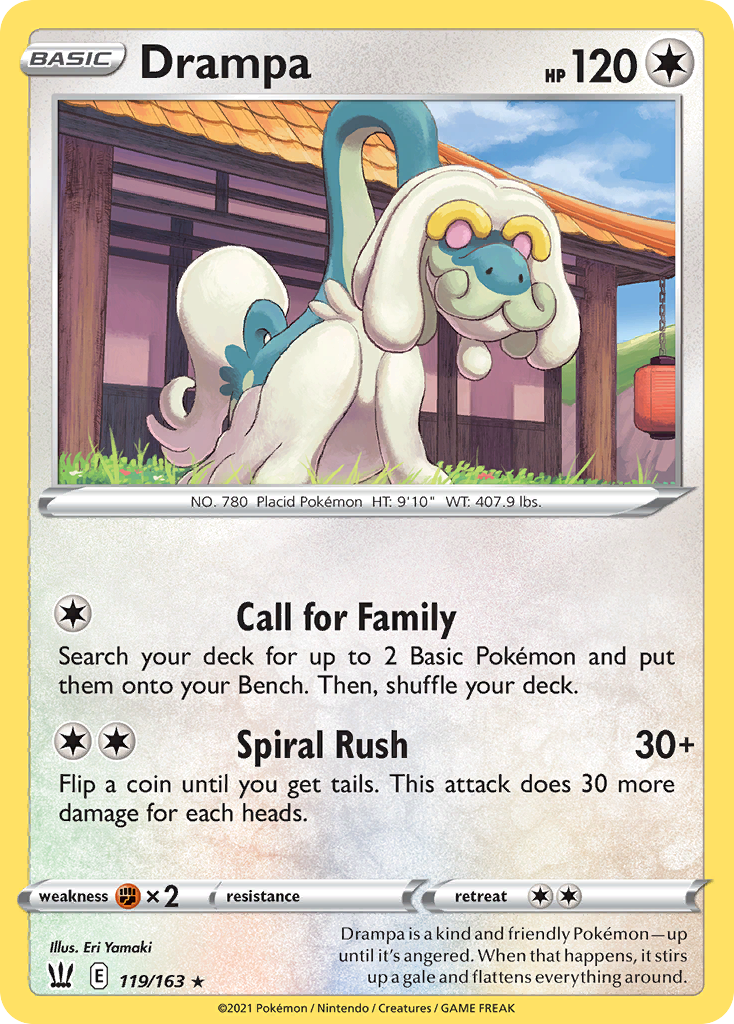 Drampa 119/163 Battle Styles