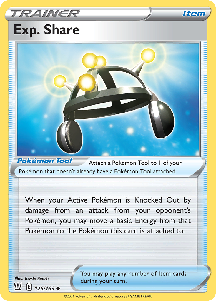 Exp. Share 126/163 Battle Styles