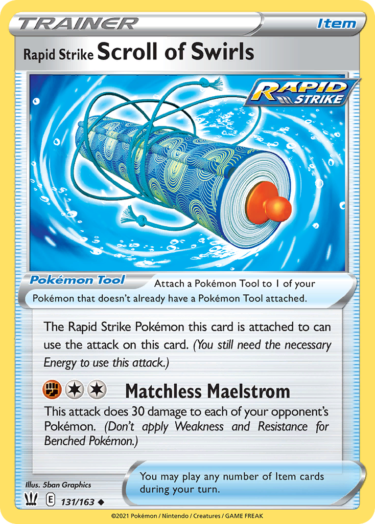 Rapid Strike Scroll of Swirls 131/163 Battle Styles