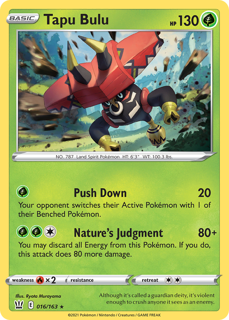Tapu Bulu 016/163 Battle Styles