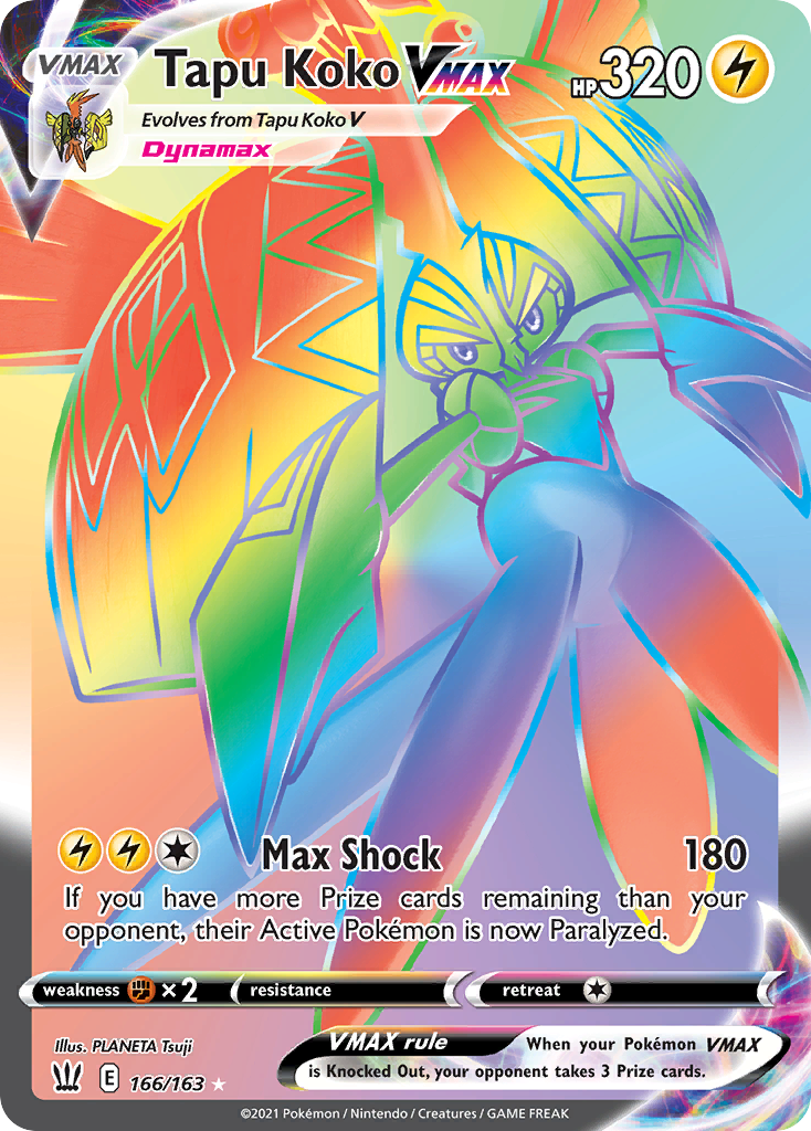 Tapu Koko VMAX 166/163 Battle Styles