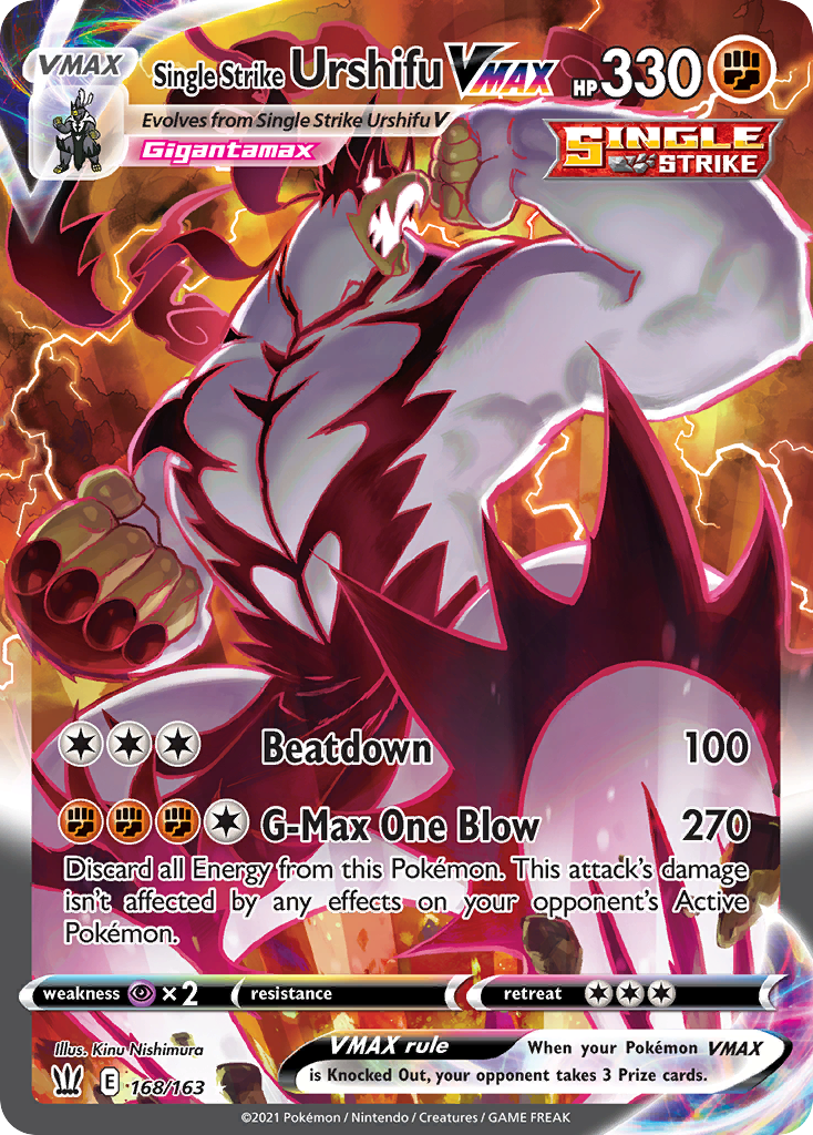 Single Strike Urshifu VMAX 168/163 Battle Styles