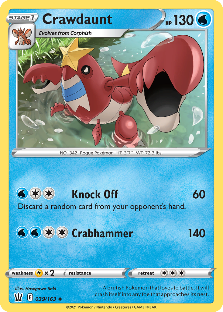 Crawdaunt 039/163 Battle Styles