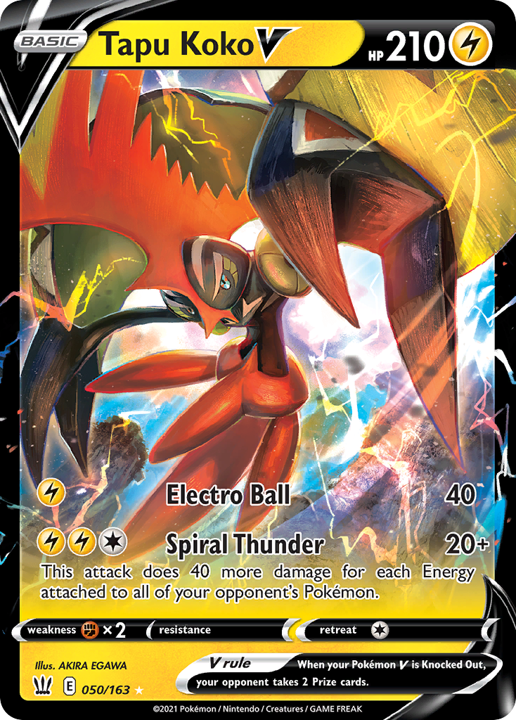 Tapu Koko V 050/163 Battle Styles