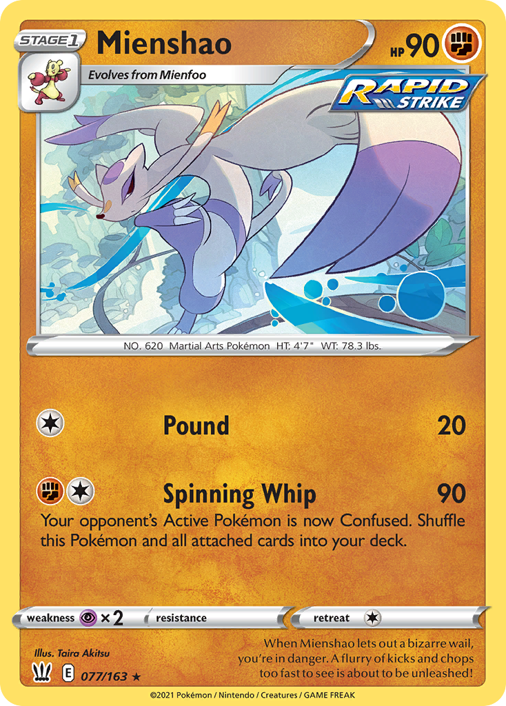 Mienshao 077/163 Battle Styles