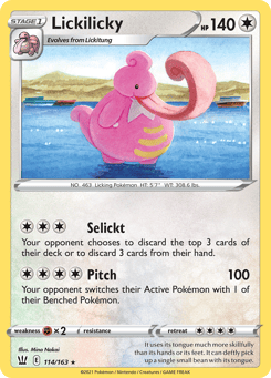 Lickilicky 114/163 Battle Styles
