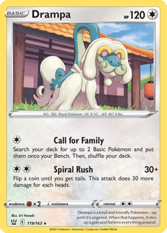 Drampa 119/163 Battle Styles