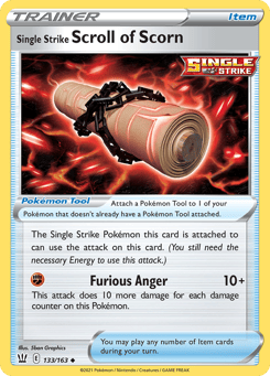 Single Strike Scroll of Scorn 133/163 Battle Styles