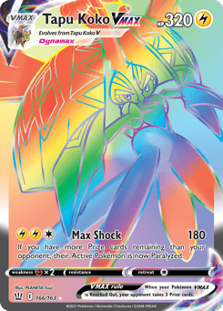 Tapu Koko VMAX 166/163 Battle Styles