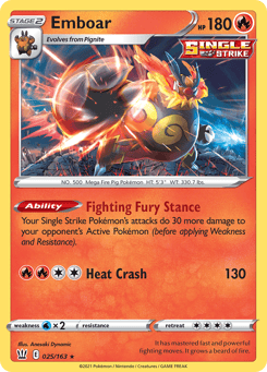 Emboar 025/163 Battle Styles