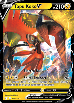 Tapu Koko V 050/163 Battle Styles