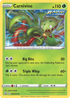 Carnivine 009/163 Battle Styles