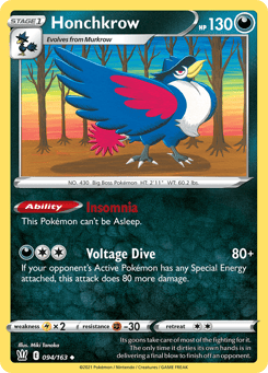 Honchkrow 094/163 Battle Styles