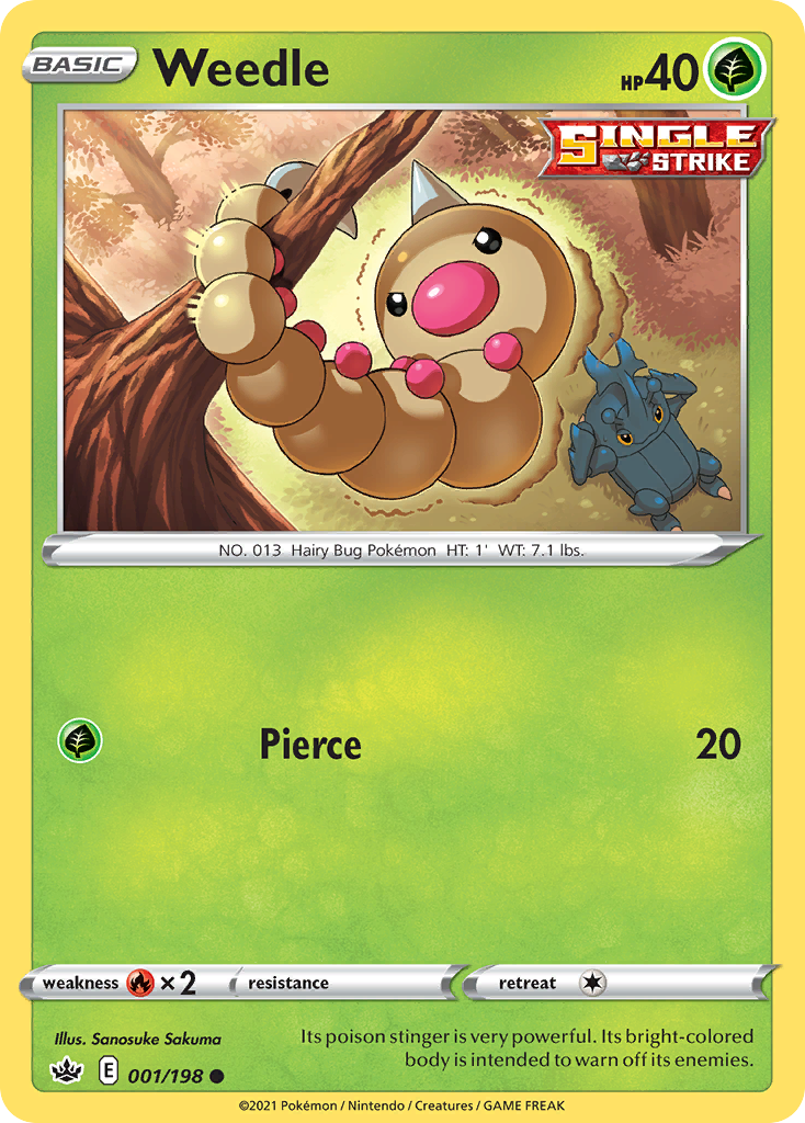 Weedle 001/198 Chilling Reign