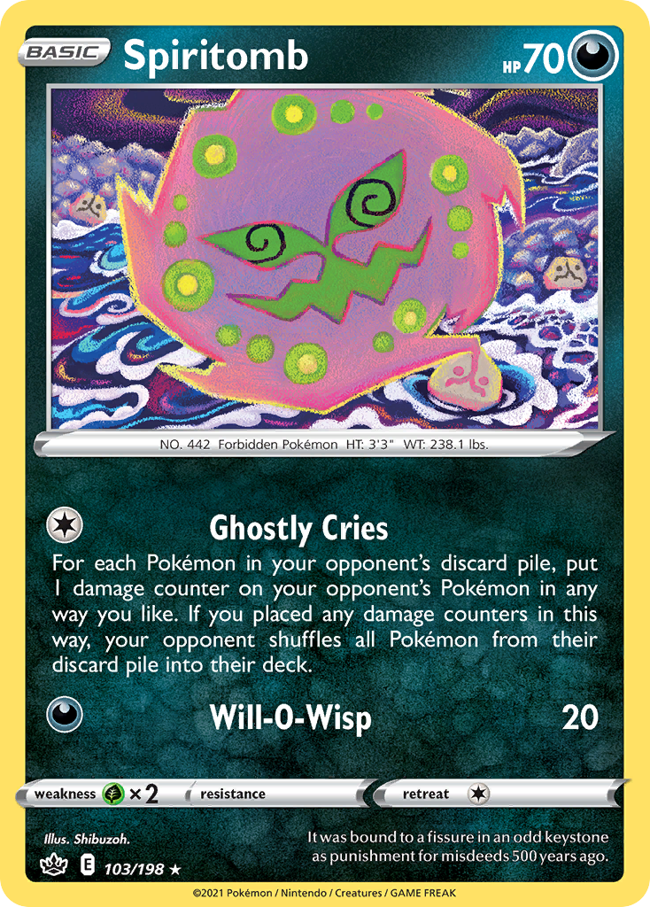 Spiritomb 103/198 Chilling Reign