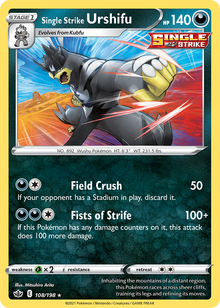 Single Strike Urshifu 108/198 Chilling Reign