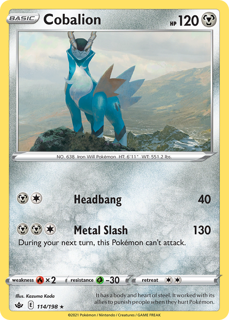 Cobalion 114/198 Chilling Reign