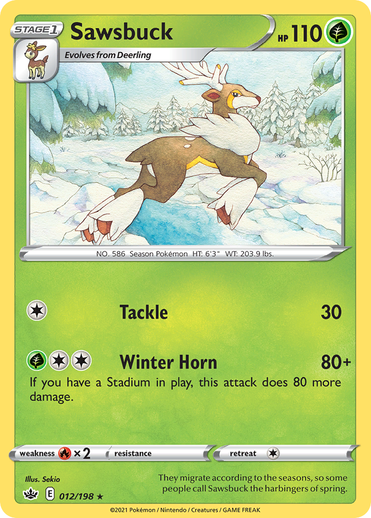 Sawsbuck 012/198 Chilling Reign
