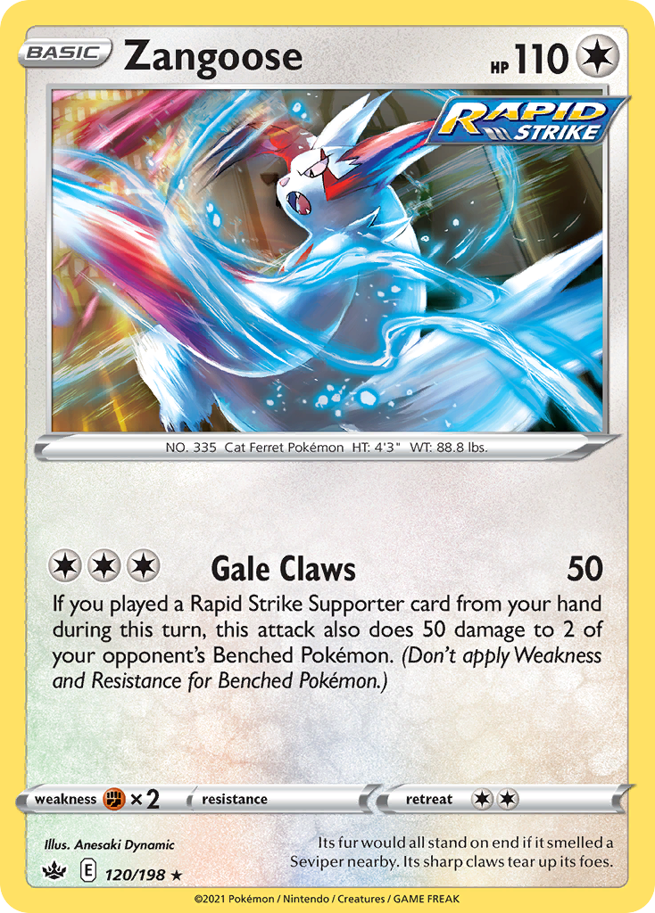 Zangoose 120/198 Chilling Reign