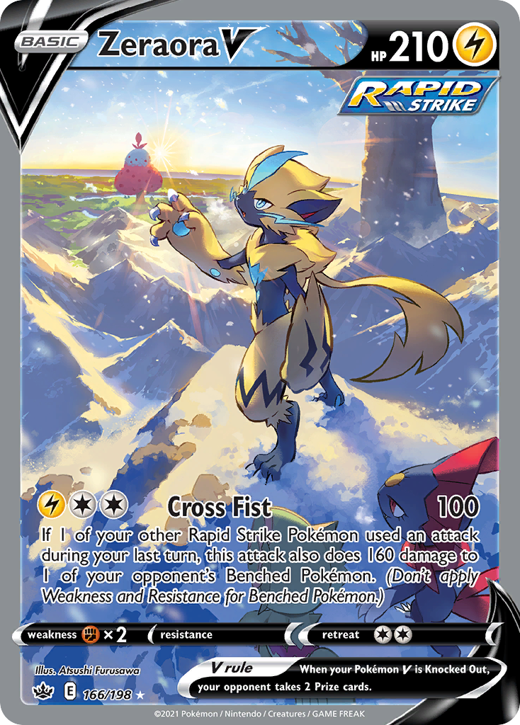 Zeraora V 166/198 Chilling Reign