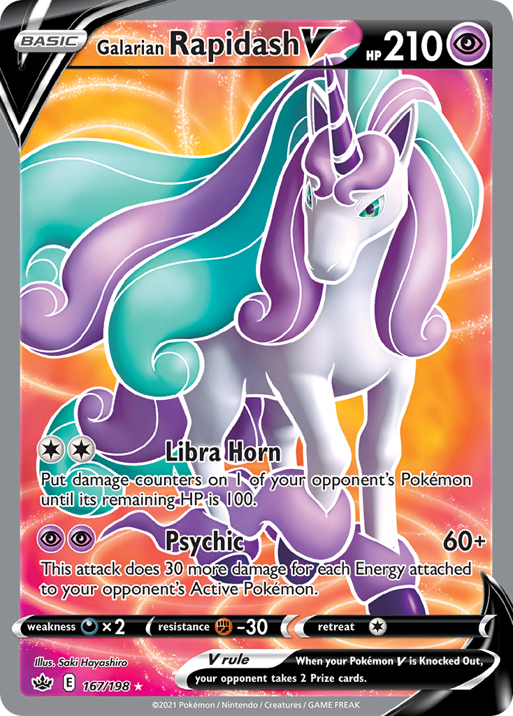 Galarian Rapidash V 167/198 Chilling Reign
