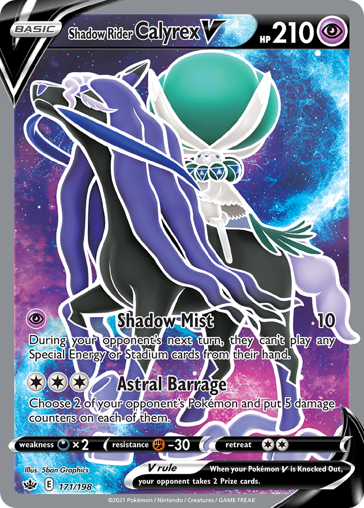 Shadow Rider Calyrex V 171/198 Chilling Reign