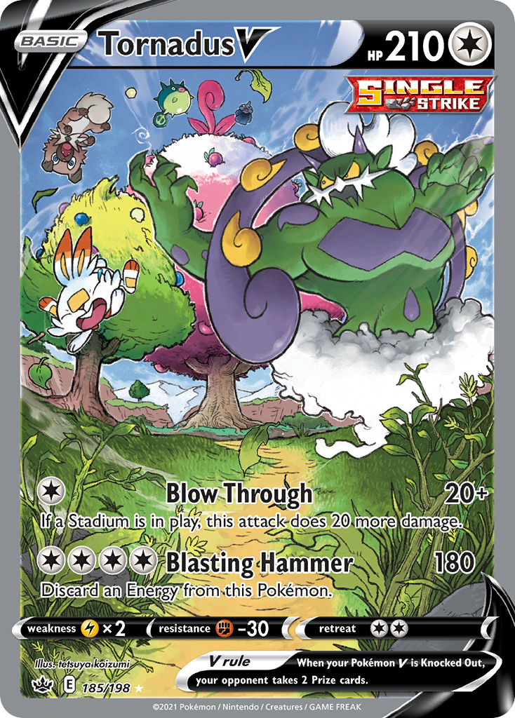 Tornadus V 185/198 Chilling Reign