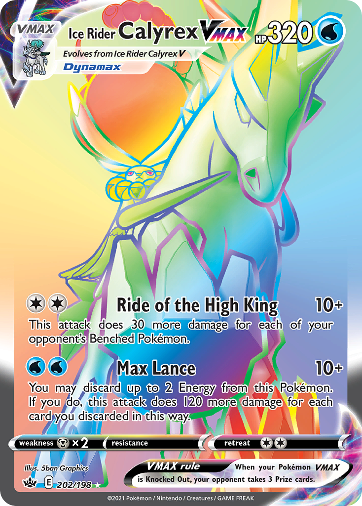 Ice Rider Calyrex VMAX 202/198 Chilling Reign