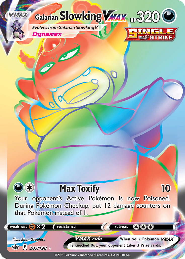 Galarian Slowking VMAX 207/198 Chilling Reign