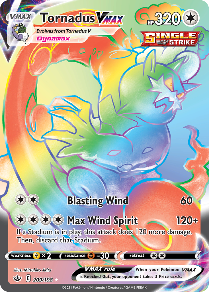Tornadus VMAX 209/198 Chilling Reign