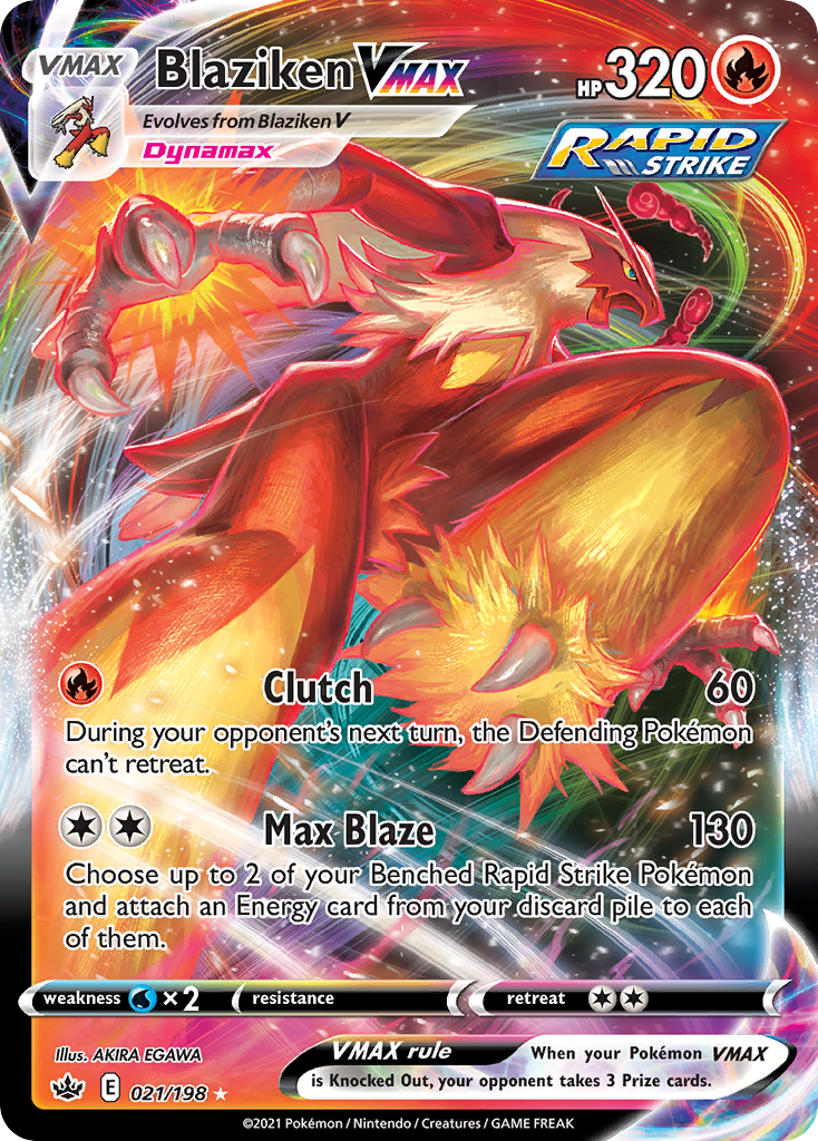 Blaziken VMAX 021/198 Chilling Reign