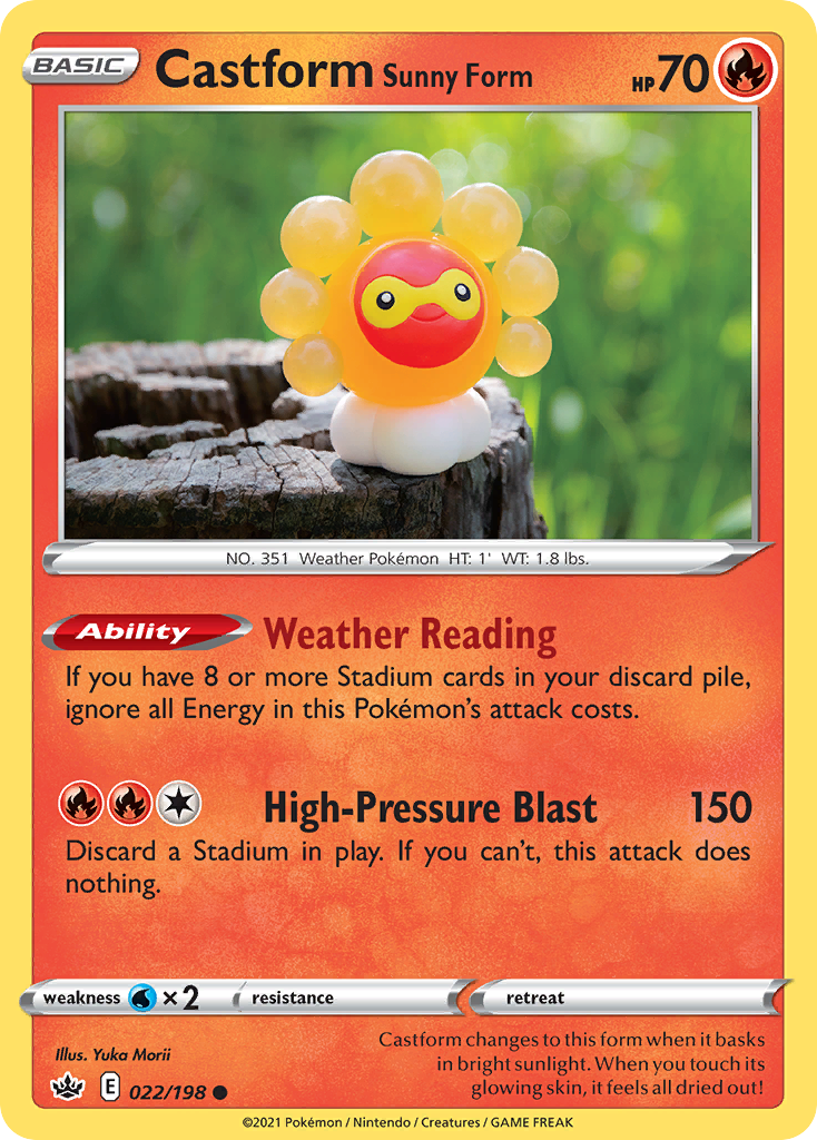 Castform Sunny Form 022/198 Chilling Reign