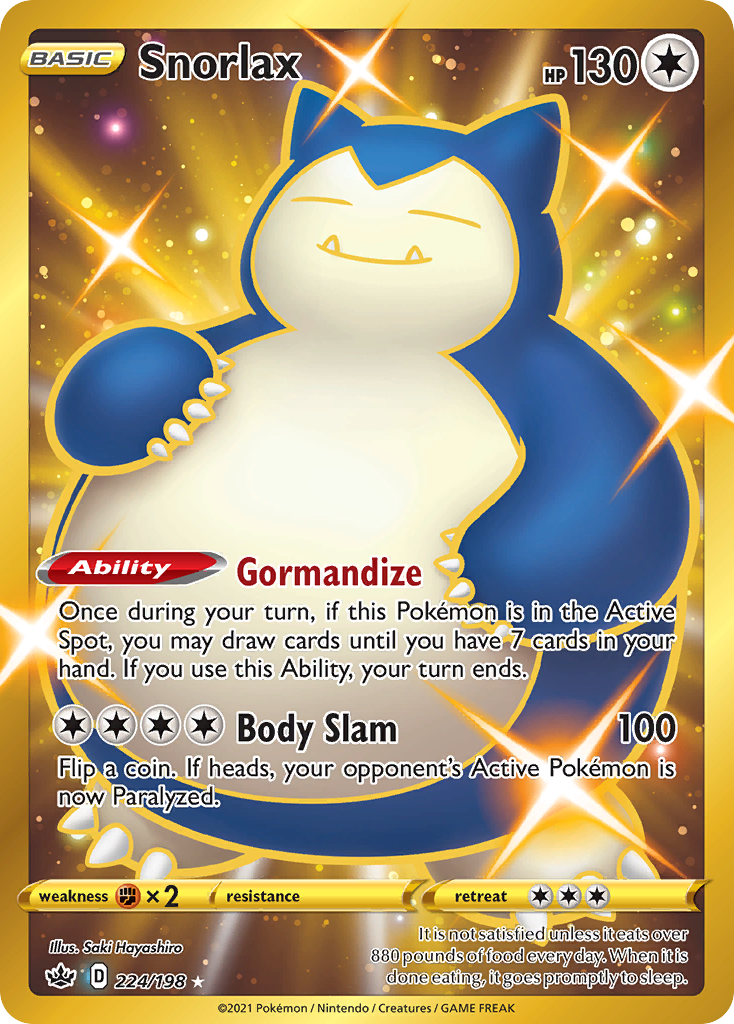 Snorlax 224/198 Chilling Reign