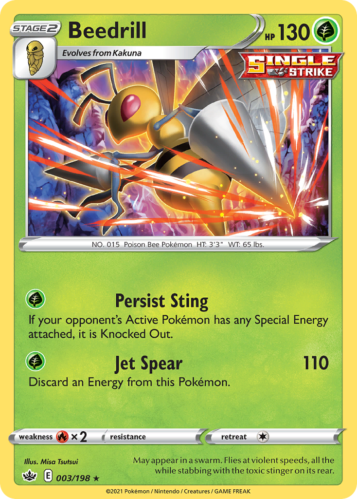 Beedrill 003/198 Chilling Reign