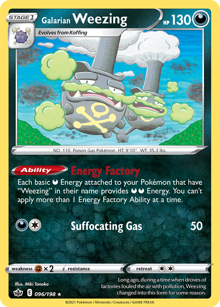 Galarian Weezing 096/198 Chilling Reign