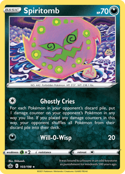 Spiritomb 103/198 Chilling Reign
