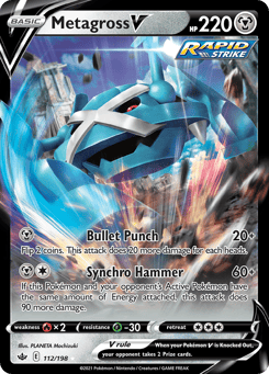 Metagross V 112/198 Chilling Reign
