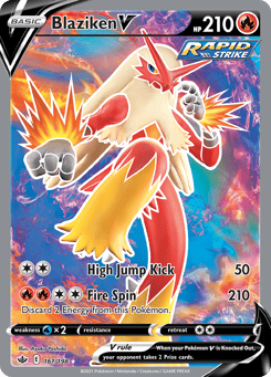 Blaziken V 161/198 Chilling Reign