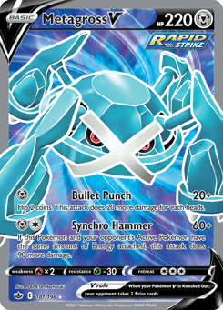 Metagross V 181/198 Chilling Reign