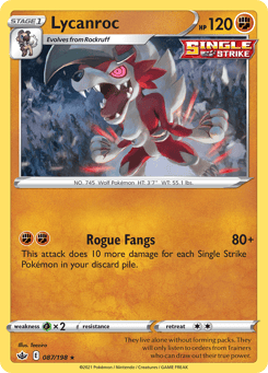 Lycanroc 087/198 Chilling Reign