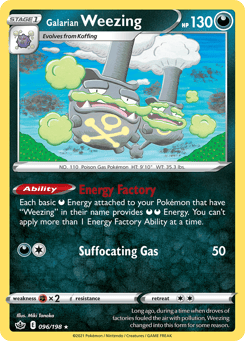 Galarian Weezing 096/198 Chilling Reign