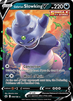 Galarian Slowking V 099/198 Chilling Reign