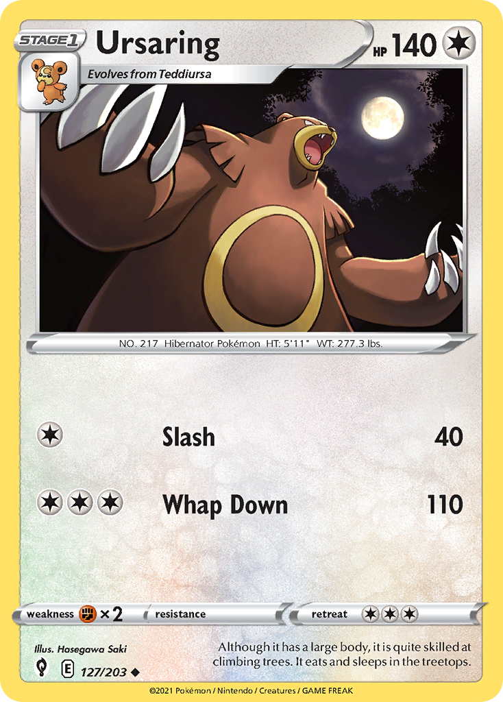 Ursaring 127/203 Evolving Skies