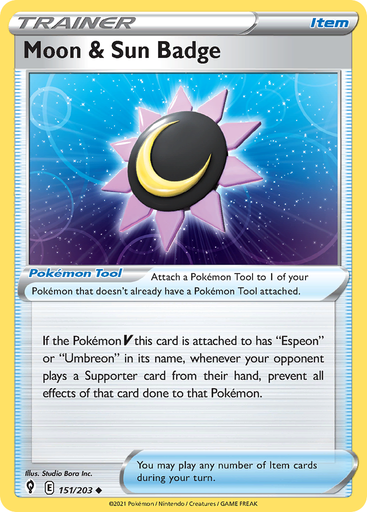 Moon & Sun Badge 151/203 Evolving Skies