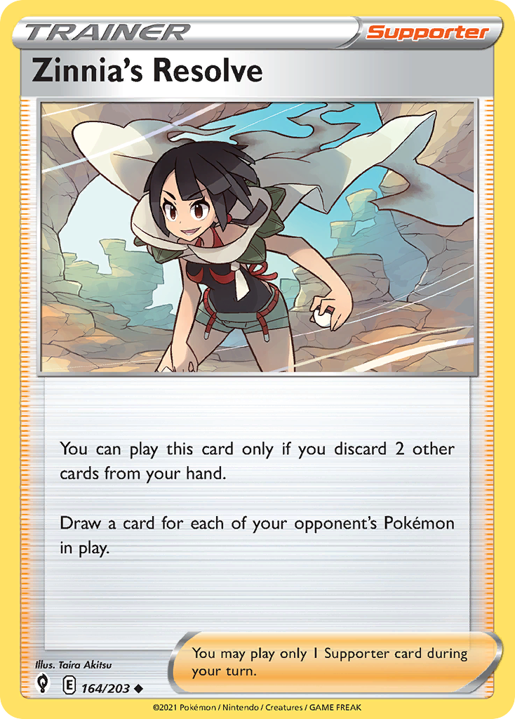 Zinnia's Resolve 164/203 Evolving Skies