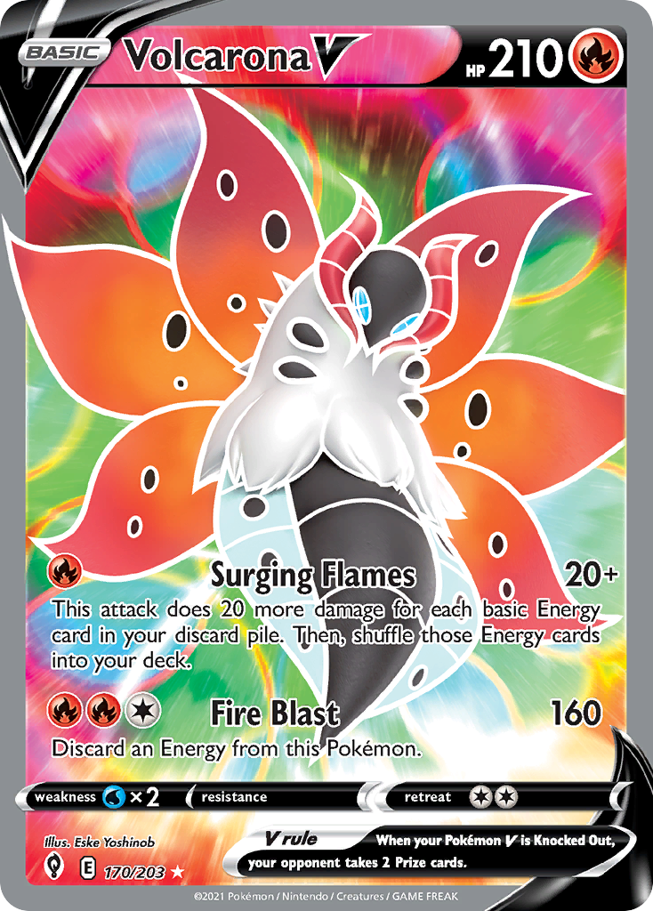 Volcarona V 170/203 Evolving Skies