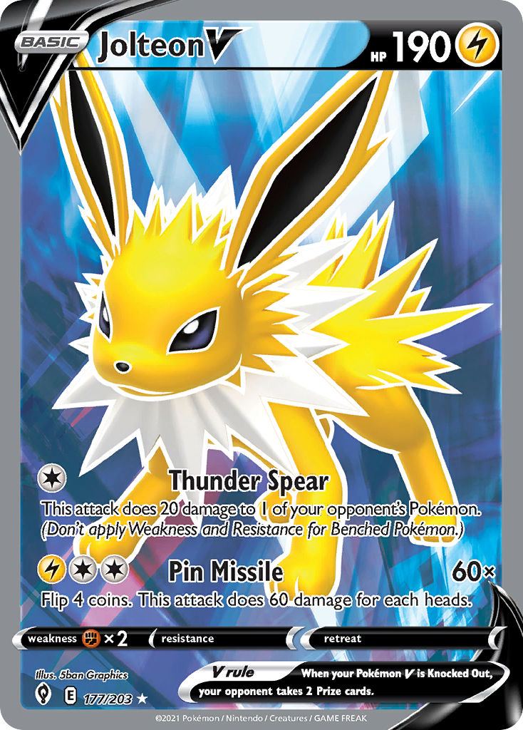 Jolteon V 177/203 Evolving Skies