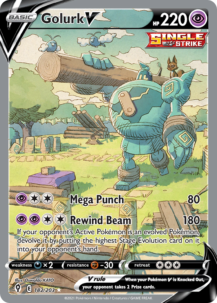 Golurk V 182/203 Evolving Skies