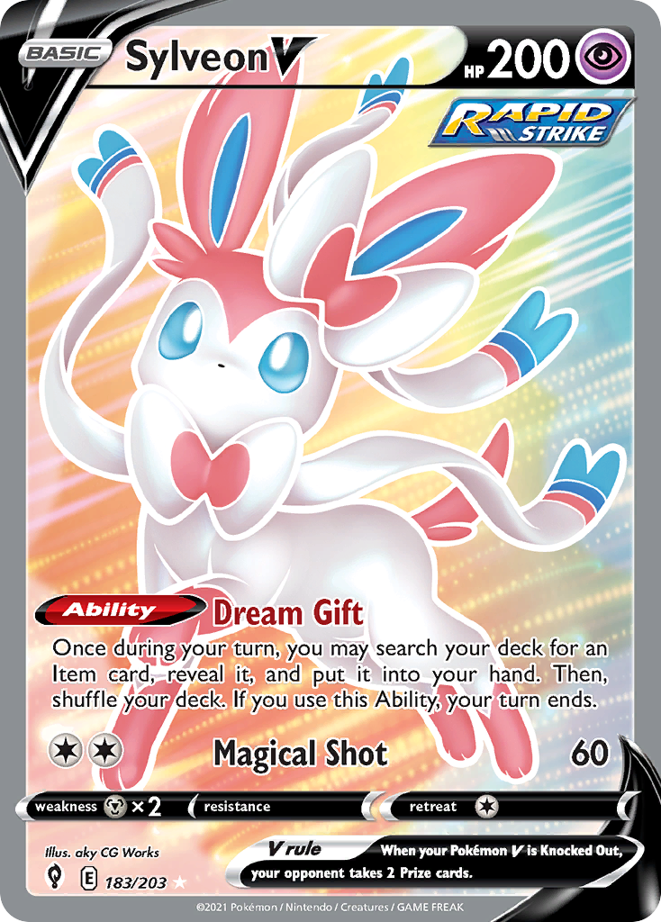 Sylveon V 183/203 Evolving Skies